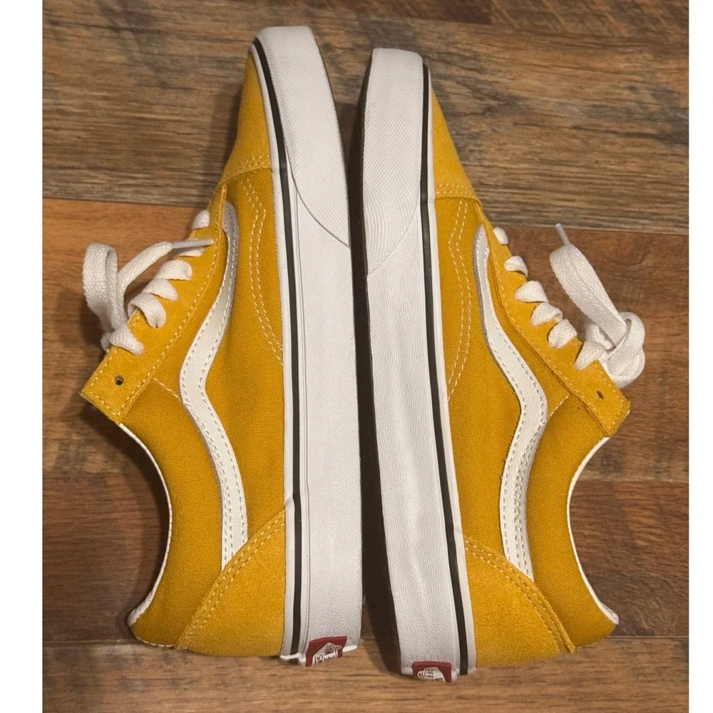 Vans Old Skool Color‎ Theory Golden Yellow Suede Men 5 Women 6.5 New